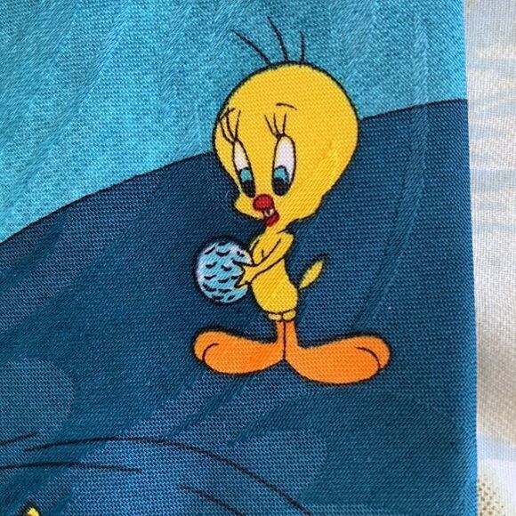 Looney Tunes Golf Tie Tweetie Bird, Elmer Fudd, Sylvester and Taz Vintage - Picture 6 of 11